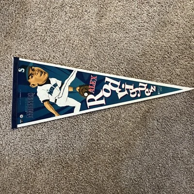 ⚾️🤩Banderín de fieltro Alex Rodriguez Seattle Mariners - con algunas arrugas como fotos Foto 1 de 4
