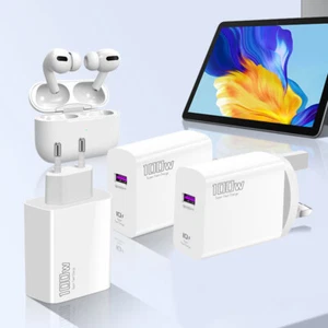 100W USB Gan Telefon Ladegerät PD QC5.0 Schneller Lade -Stromadapter für iPhone - Zdjęcie 1 z 14