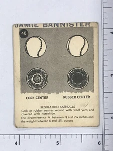 1952 Parkhurst Frostade #48  Regulation Baseballs - Picture 1 of 2