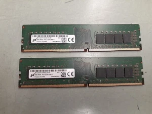 16GB (2x8GB) Micron 2RX8 PC4-2133P Memory MTA16ATF1G64AZ-2G1B1 1633 - Picture 1 of 3