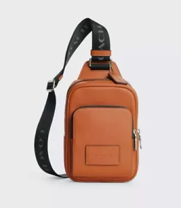 NWT Coach Men's Racer Sling Pack CX071 Dark Orange - Picture 1 of 14