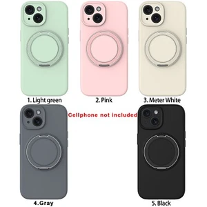Innovative Magnetic Silicone Phone Case with Stand for iPhone 14 USA, Functional - Picture 1 of 11