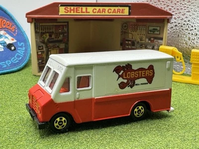 Tomica Dodge Walkthrough Van No. LOBSTERS Sea Foods escala F53 1/84 RARO Tomy Foto 1 de 4