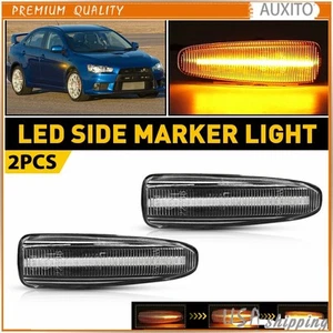 Sequential Amber LED Front Side Fender Light For Mitsubishi Lancer EVO Outlander - Picture 1 of 11