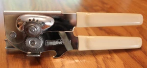 SWING-A-WAY Manual Can Opener Cream Soft Handle w/bottle Opener - Picture 1 of 7