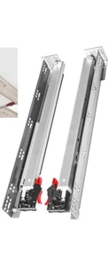 SHUHANG 1 Pair Undermount Drawer Slides 24 inch Soft Close 80 lb - Picture 1 of 3