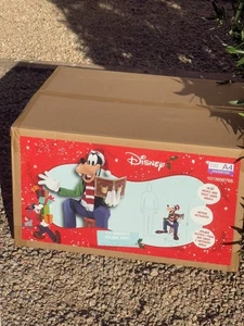 *NEW* Disney 4 ft. Animated Holiday Goofy Animatronic Home Depot A4 2025 - Picture 1 of 3