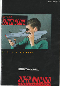 Super NES Super Scope SNES Super Nintendo Instruction Manual Only
