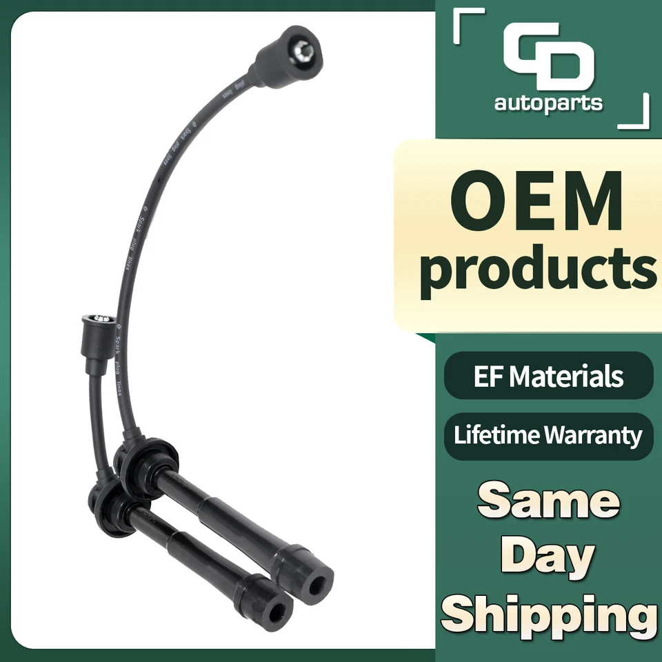 Actualización 2 cables de bujía para 1,6 L 1999 2000 2001 Suzuki Esteem L4 UF280 OEM Foto 1 de 4