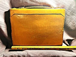 Vintage Wilsons The Leather Experts Brown Zipper Binder Briefcase Organizer - Picture 1 of 12