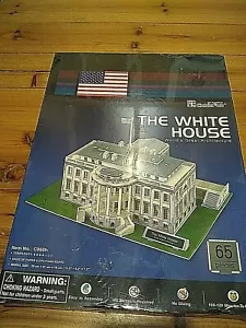 NEW 3D CUBIC FUN PUZZLE THE WHITE HOUSE WORLD’S GREST ARCHITECTURE - Picture 1 of 4