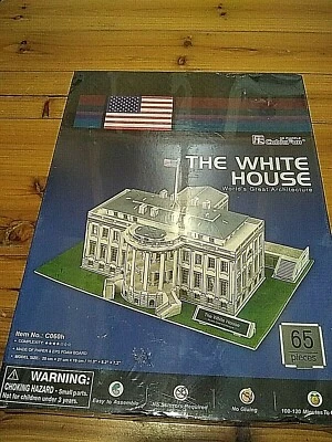NEW 3D CUBIC FUN PUZZLE  THE WHITE HOUSE WORLD’S GREST ARCHITECTURE  - Image 1 of 4