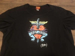 Damen-T-Shirt Hard Rock Cafe Signature Serie Bon Jovi XL schwarz - Bild 1 von 8