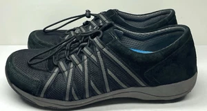 Dansko Honor Slip On Sneakers Women EU 40 US 9 Black Mesh Suede Comfort Fitness - Picture 1 of 8