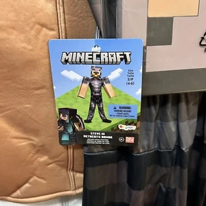 Disguise Boys Minecraft Steve In Netherite Armor Deluxe Costume Size Small 4-6 - Picture 1 of 7