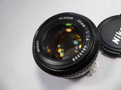 Nikon Nikkor 50mm F1.4 Nikon F Mount Lens - UK Dealer serviced and cleaned rec8 - Image 1 of 4