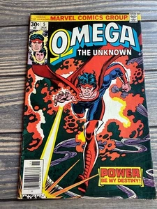 Marvel Comics Omega The Unknown Issue #5 November 1976 Vintage Comic 30¢ Cover P - Picture 1 of 8