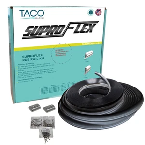 KIT DE RIELES DE FROTAMIENTO TACO SUPROFLEX NEGRO CON INSERTO DE CROMO FLEXIBLE - Imagen 1 de 1