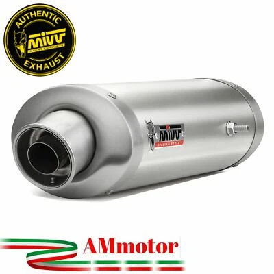 Mivv Kawasaki ZX6 R 2008 Pot Echappement DE Moto Oval Inox EXHAUST Silencieux - Photo 1/2