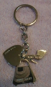 Nine West Silvertone Key Ring Charms - Picture 1 of 4