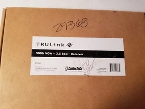 NUEVO TRULINK CTG 29368 VGA Y ESTÉREO AUDIO SOBRE CAT5 EXTENSOR CAJA 3.5 RECEPTOR - Imagen 1 de 10
