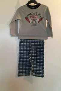 PRIMIGI ENSEMBLE PYJAMA GARÇON 1 AN (76 CM) EN COTON GRIS CHINÉ / MARINE / ROUGE - Picture 1 of 11