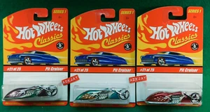 Hot Wheels ~ Classics Series 1 #21/25 ~ Pit Cruiser ~ 1 púrpura 1 turquesa 1 rojo - Imagen 1 de 6