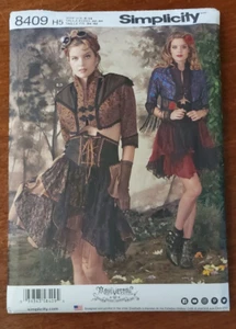 SIMPLICITY Pattern 8409 Costumes Cosplay Size 6-14 Steampunk Arkivestry Uncut - Picture 1 of 3