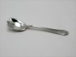 Dominick & Haff Queen Anne-Plain Sterling Silver Ice Cream Fork(s) - w/Monogram - Picture 1 of 4