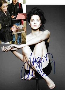 Marion Cotillard persönlich gesammelt Foto 20x27 original Autogramm +Foto - Picture 1 of 3