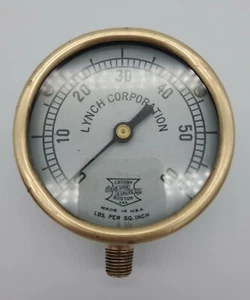 Crosby Steam Gage & Valve CO Boston LYNCH CORPORATION 33⁄4"" Messing Stärke 60 PSI - Bild 1 von 11