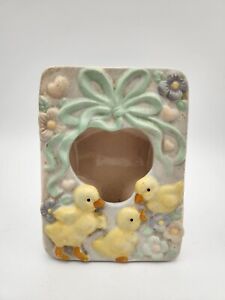 Vintage Baby Nursery Photo Frame Ceramic ducks cute picture frame