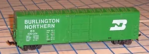 TYCO HO Gauge Burlington Northern Box Car BN 100024 Green for Parts - Picture 1 of 6