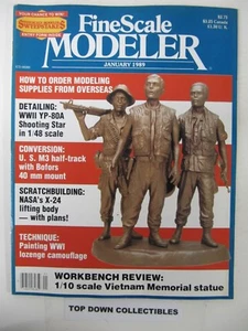 Fine Scale Modeler Magazine January 1989 Painting WWI Lozenge Camouflage - Imagen 1 de 2