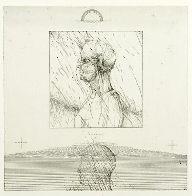 "Regen", 1974. Radierung Franz Anatol WYSS (*1940 SUI), handsigniert - Bild 1 von 3