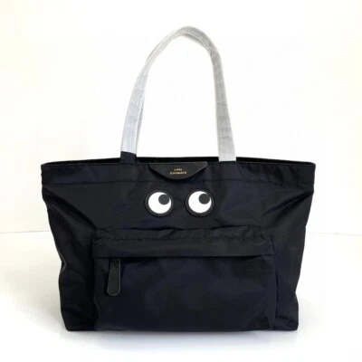 Women Black Fashion Big Eye Cute Tote Bag Pac-Man Shopping Bag Casual Mom Bag - Image 1 of 4