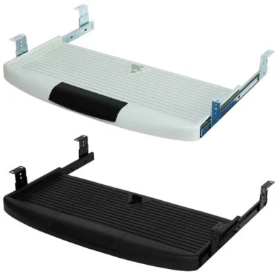 SCHWARZ / GRAU Tastaturauszug Computertisch Tastatur Schreibtisch Keyboardauszug