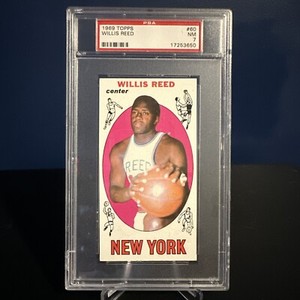 1969 Topps #60 Willis Reed HOF RC PSA 7 Near Mint Set Break