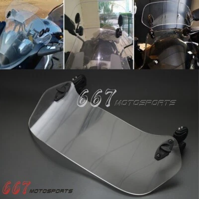 Motorcycle Windshield Extension Spoiler For BMW R1250GS R1200 F800 F650 GS Honda - Image 1 of 4