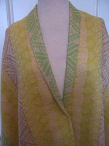 BANDAS JACQUARD 4yds CREMA LIMA JADE TOPO INSPIRACIÓN INDONESIA TELA DE ALGODÓN - Imagen 1 de 3