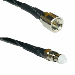 USA-CA LMR195 FME MALE to FME FEMALE Coaxial RF Pigtail Cable - Picture 1 of 1