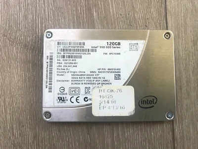Intel SSDSA2BW120G3H 320 Series 120Gb 2.5 Inch 6Gb/s SATA SSD Drive - Image 1 of 4