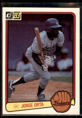 1983 Donruss Jorge Orta #388 Los Angeles Dodgers - Image 1 of 2