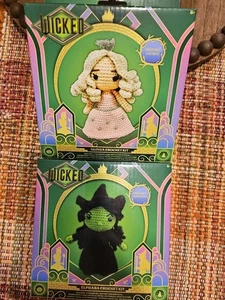 2 NEW WICKED CROCHET KIT WICKED WITCH ELPHABA GLENDA Crafting CHRISTMAS GIFT - Picture 1 of 5