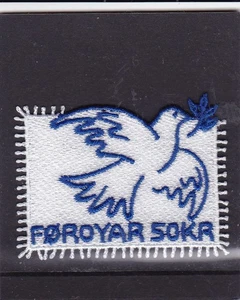 Färöer 2025 - Stickereimarke - Dove of Peace/Friedenstaube - postfrisch - Picture 1 of 2