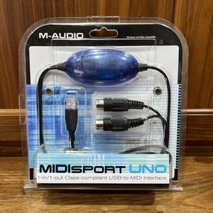 M-Audio USB To Midisport Uno 1X1 MIDI Interface Brand New Sealed 16 Midi Channel - Afbeelding 1 van 3
