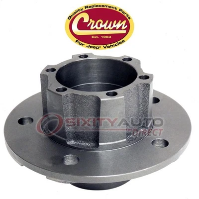 Crown Automotive Axle Hub for 1966-1973 Jeep Commando - Brake Drums Rotors  gy Foto 1 de 4