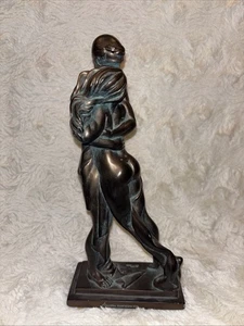 Escultura vintage Austin Caress II 1993 de S Romo 12" - Imagen 1 de 9