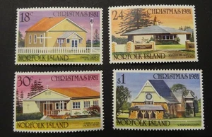 Norfolk Island #283-86 Christmas Churches, Set of 4 Stamps, MNH/OG - 1981 (9015) - Picture 1 of 2