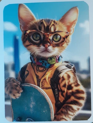 una tarjeta divertida para cualquier ocasión - un skater Foto 1 de 2